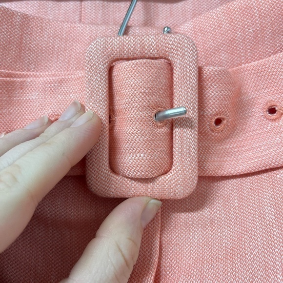 NEW Veronica Beard Ashland Linen Blend Belted Shorts - Picture 4 of 10